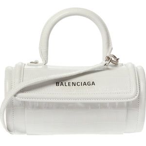 Balenciaga - Small Leather Barrel Bag